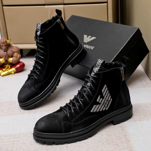 Replica Armani Boots For Men #1155580 $82.00 USD for Wholesale