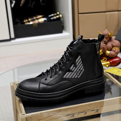 Replica Armani Boots For Men #1155581 $82.00 USD for Wholesale