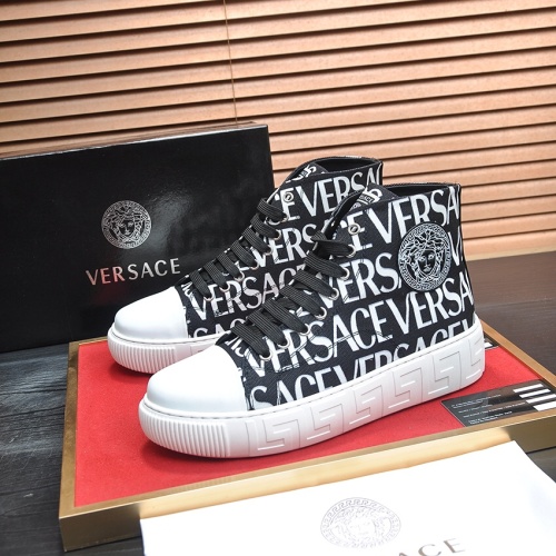 Versace High Tops Shoes For Men #1155640 $85.00 USD, Wholesale Replica Versace High Tops Shoes