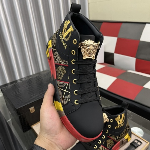 Replica Versace High Tops Shoes For Men #1155644 $80.00 USD for Wholesale