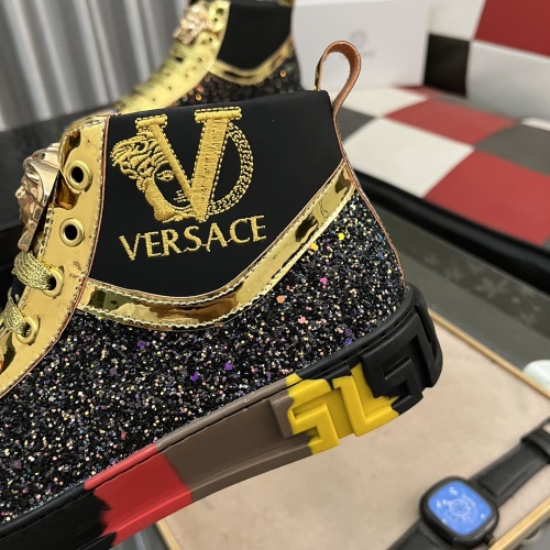 Replica Versace High Tops Shoes For Men #1155646 $80.00 USD for Wholesale