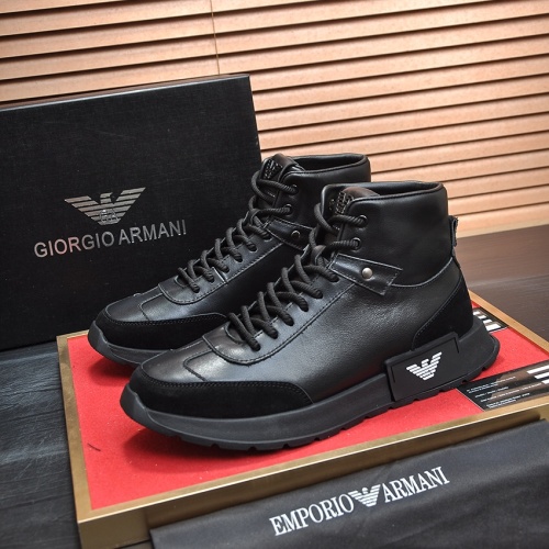 Armani High Tops Shoes For Men #1155664