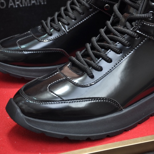 Replica Armani High Tops Shoes For Men #1155665 $88.00 USD for Wholesale