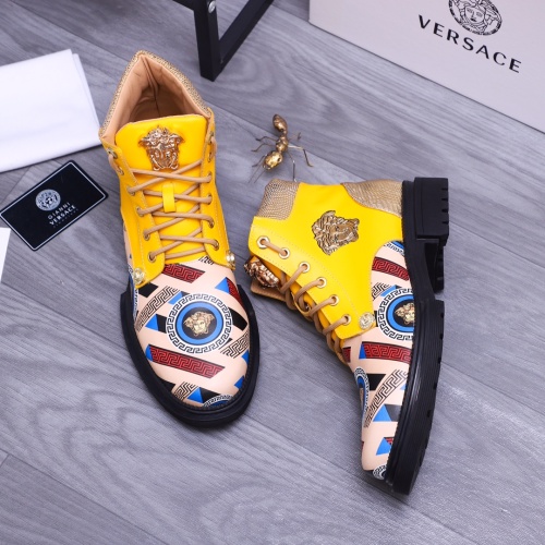 Replica Versace Boots For Men #1155675 $82.00 USD for Wholesale