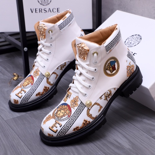 Replica Versace Boots For Men #1155680 $82.00 USD for Wholesale