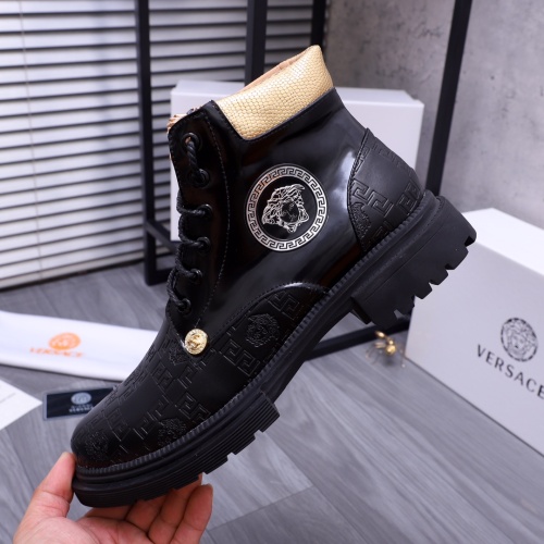 Replica Versace Boots For Men #1155683 $82.00 USD for Wholesale