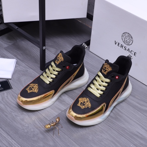 Replica Versace High Tops Shoes For Men #1155691 $80.00 USD for Wholesale