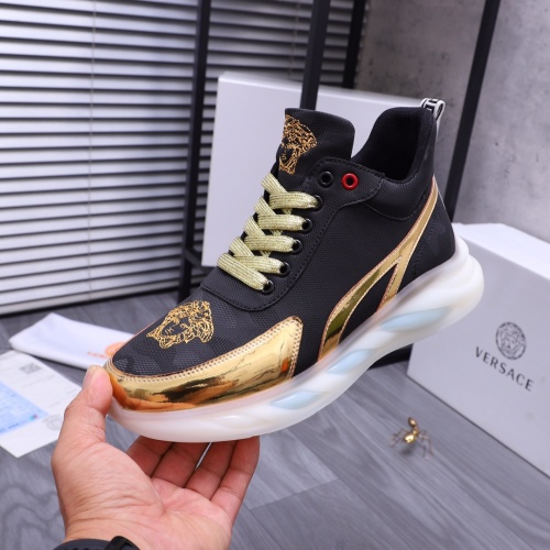 Replica Versace High Tops Shoes For Men #1155691 $80.00 USD for Wholesale