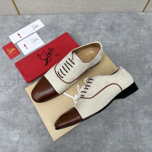 Christian Louboutin Leather Shoes For Men #1155694 $180.00 USD, Wholesale Replica Christian Louboutin Leather Shoes