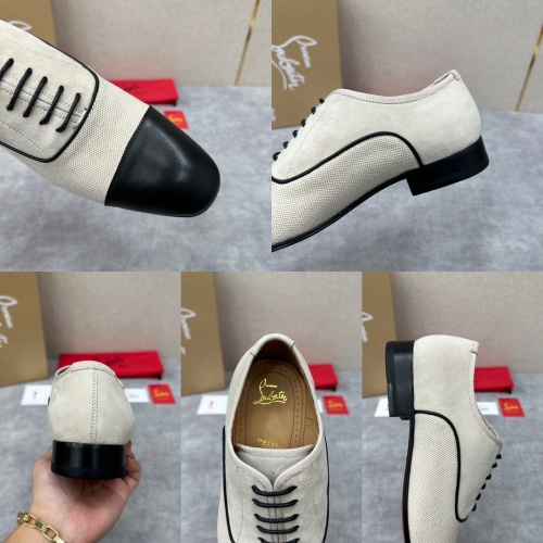 Replica Christian Louboutin Leather Shoes For Men #1155695 $180.00 USD for Wholesale