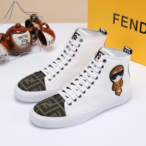 Replica Fendi High Tops Casual Shoes For Men #1155789 $76.00 USD for Wholesale