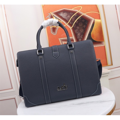 Replica Hermes AAA Man Handbags #1155803 $160.00 USD for Wholesale