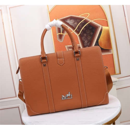Replica Hermes AAA Man Handbags #1155804 $160.00 USD for Wholesale