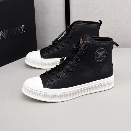 Armani High Tops Shoes For Men #1155857