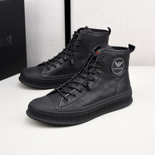 Armani High Tops Shoes For Men #1155858