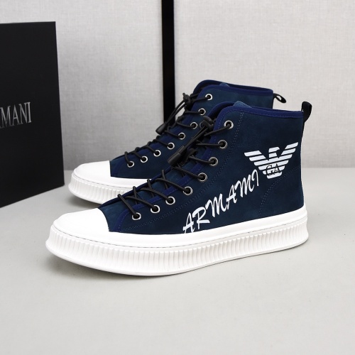 Armani High Tops Shoes For Men #1155859