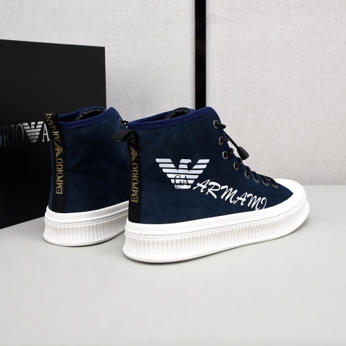 Replica Armani High Tops Shoes For Men #1155859 $85.00 USD for Wholesale