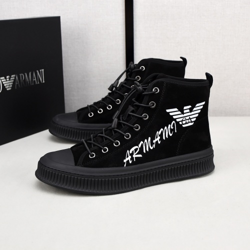 Armani High Tops Shoes For Men #1155860