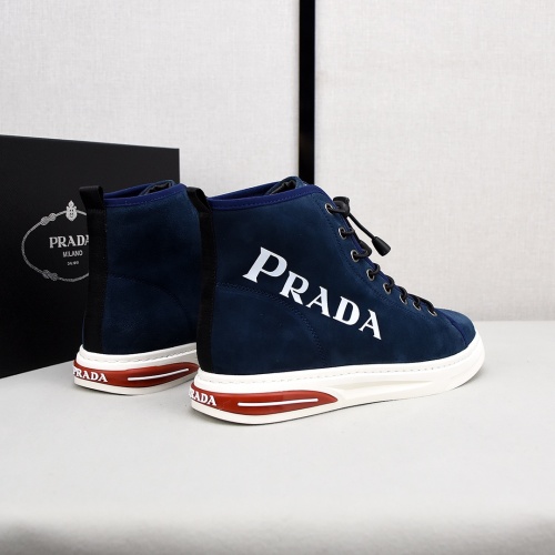 Replica Prada High Top Shoes For Men #1155866 $85.00 USD for Wholesale