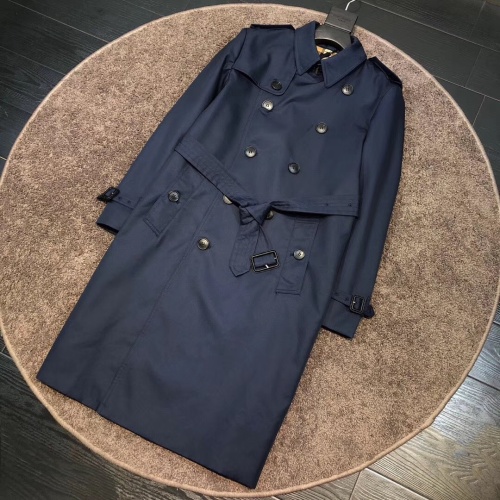 Burberry Trench Coat Long Sleeved For Men #1155937 $160.00 USD, Wholesale Replica Burberry Trench Coat