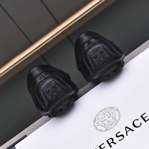 Replica Versace Leather Shoes For Men #1156098 $76.00 USD for Wholesale