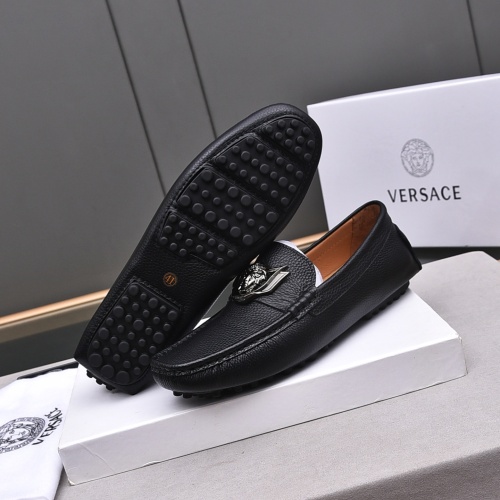Replica Versace Leather Shoes For Men #1156099 $76.00 USD for Wholesale