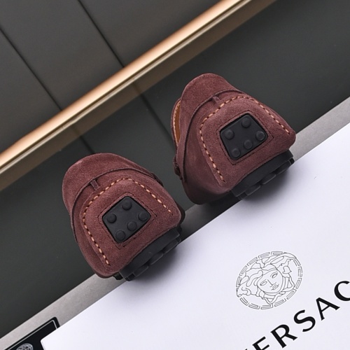 Replica Versace Leather Shoes For Men #1156101 $76.00 USD for Wholesale