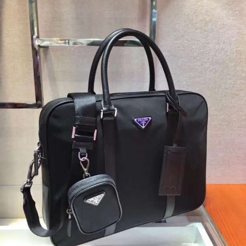 Replica Prada AAA Man Handbags #1156109 $130.00 USD for Wholesale