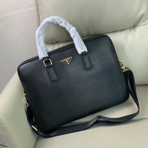Replica Prada AAA Man Handbags #1156120 $160.00 USD for Wholesale
