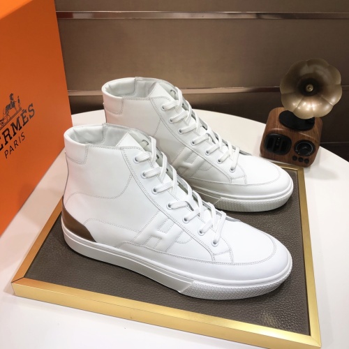 Replica Hermes High Tops Shoes For Men #1156188 $115.00 USD for Wholesale