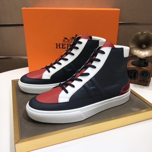 Hermes High Tops Shoes For Men #1156190 $115.00 USD, Wholesale Replica Hermes High Tops Shoes