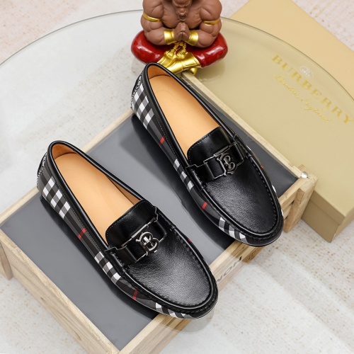 Replica Burberry Leather Shoes For Men #1156193 $68.00 USD for Wholesale