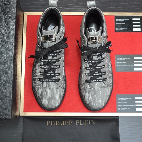 Replica Philipp Plein PP High Tops Shoes For Men #1156209 $88.00 USD for Wholesale