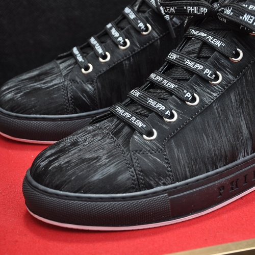 Replica Philipp Plein PP High Tops Shoes For Men #1156211 $88.00 USD for Wholesale