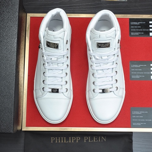 Replica Philipp Plein PP High Tops Shoes For Men #1156212 $88.00 USD for Wholesale