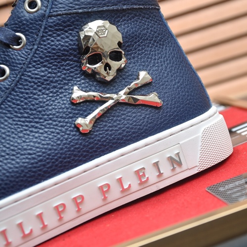 Replica Philipp Plein PP High Tops Shoes For Men #1156213 $88.00 USD for Wholesale