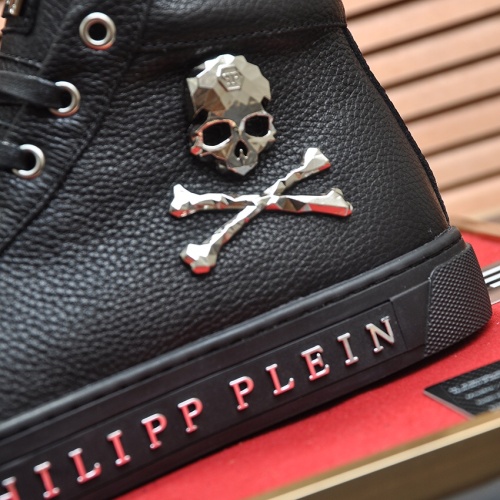 Replica Philipp Plein PP High Tops Shoes For Men #1156214 $88.00 USD for Wholesale