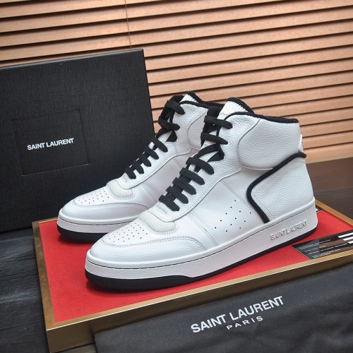 Yves Saint Laurent YSL High Tops Shoes For Men #1156218 $98.00 USD, Wholesale Replica Yves Saint Laurent YSL High Tops Shoes