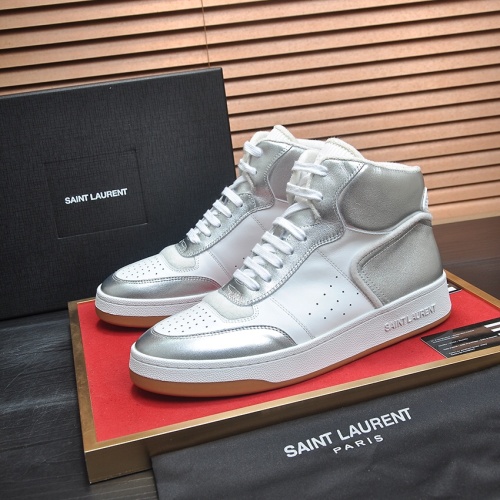 Yves Saint Laurent YSL High Tops Shoes For Men #1156220 $98.00 USD, Wholesale Replica Yves Saint Laurent YSL High Tops Shoes