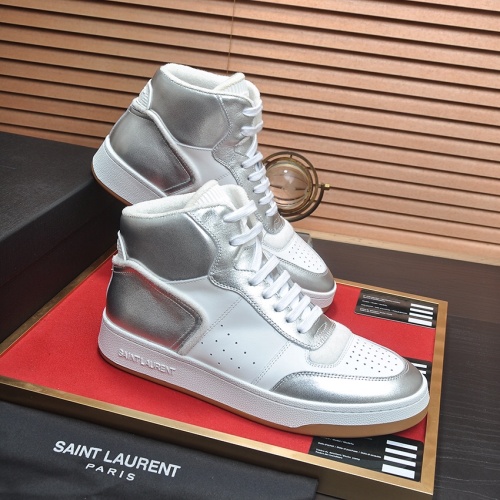 Replica Yves Saint Laurent YSL High Tops Shoes For Men #1156220 $98.00 USD for Wholesale
