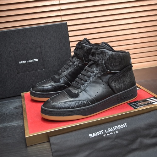 Yves Saint Laurent YSL High Tops Shoes For Men #1156222 $98.00 USD, Wholesale Replica Yves Saint Laurent YSL High Tops Shoes