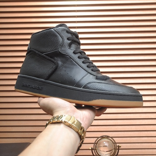Replica Yves Saint Laurent YSL High Tops Shoes For Men #1156222 $98.00 USD for Wholesale