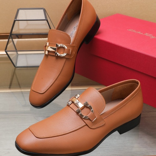 Salvatore Ferragamo Leather Shoes For Men #1156270 $125.00 USD, Wholesale Replica Salvatore Ferragamo Leather Shoes