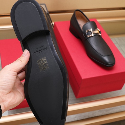 Replica Salvatore Ferragamo Leather Shoes For Men #1156271 $125.00 USD for Wholesale