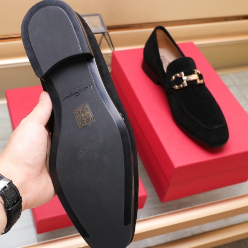 Replica Salvatore Ferragamo Leather Shoes For Men #1156274 $125.00 USD for Wholesale