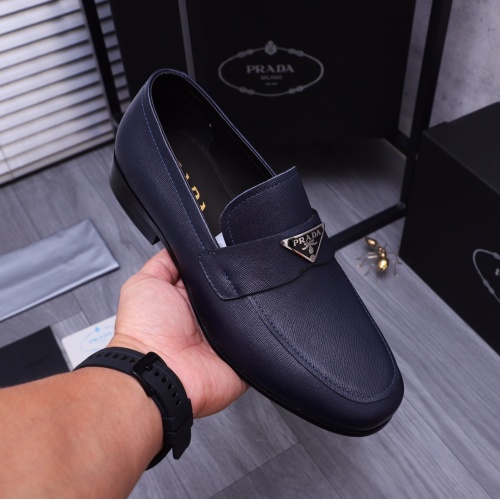 Replica Prada Leather Shoes For Men #1156361 $92.00 USD for Wholesale