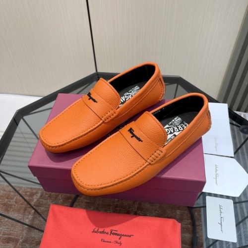 Salvatore Ferragamo Leather Shoes For Men #1156396 $102.00 USD, Wholesale Replica Salvatore Ferragamo Leather Shoes