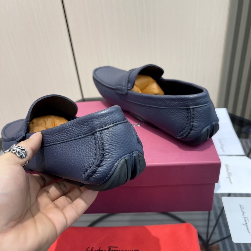 Replica Salvatore Ferragamo Leather Shoes For Men #1156397 $102.00 USD for Wholesale