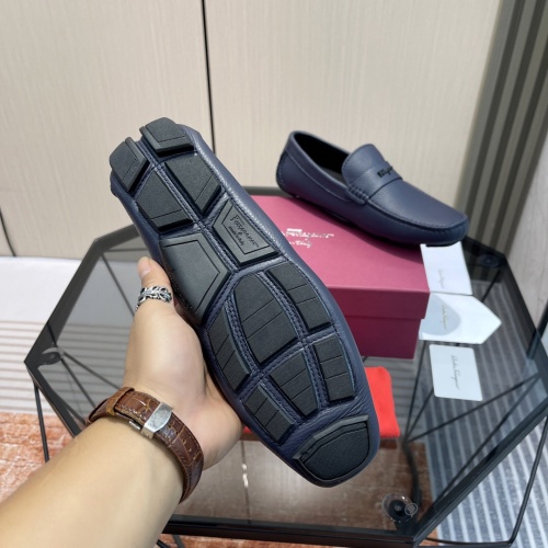 Replica Salvatore Ferragamo Leather Shoes For Men #1156397 $102.00 USD for Wholesale