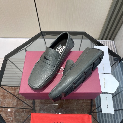 Salvatore Ferragamo Leather Shoes For Men #1156399 $102.00 USD, Wholesale Replica Salvatore Ferragamo Leather Shoes